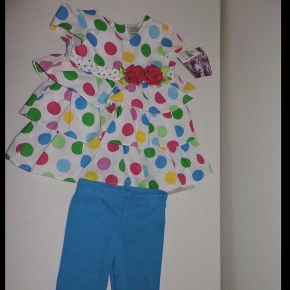 Blueberi Boulevard Polka Dot Dress Outfit 18M - Picture 6 of 7